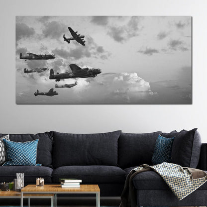 World War 2 Airplanes Canvas Wall Art