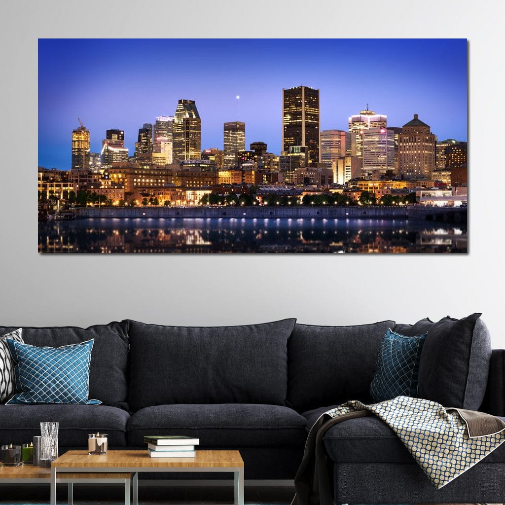 Montreal Skyline Canvas Wall Art