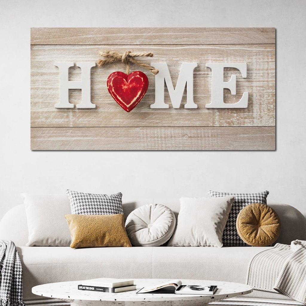 Home Is Where The Heart Is Canvas Wall Art