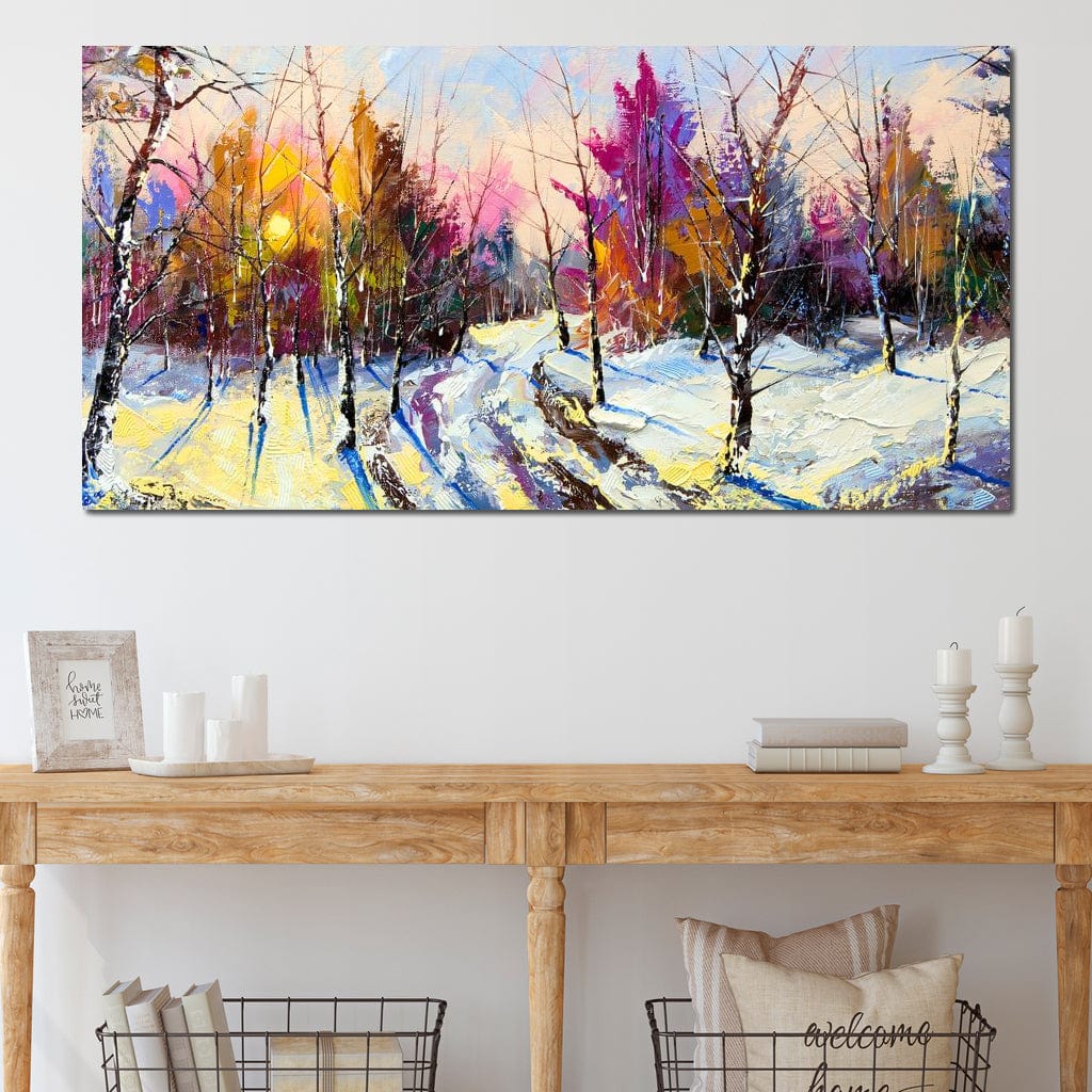 Winter Wood Canvas Wall Art