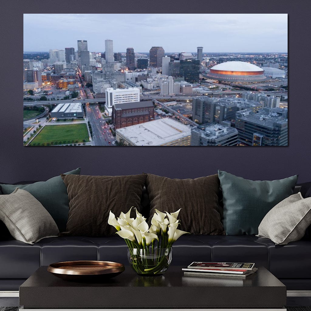 New Orleans Skyline Canvas Wall Art