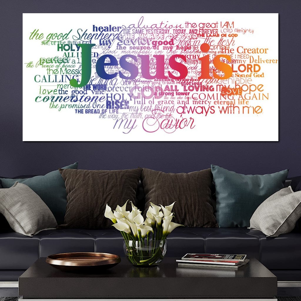 Jesus Is Canvas Wall Art