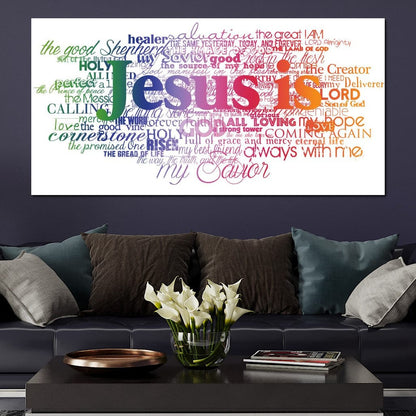 Jesus Is Canvas Wall Art