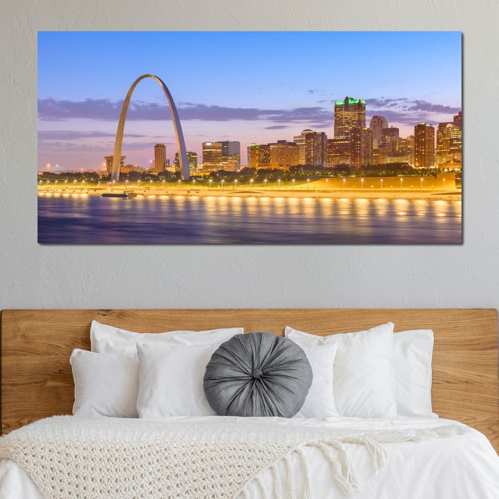 St Louis Skyline Canvas Wall Art
