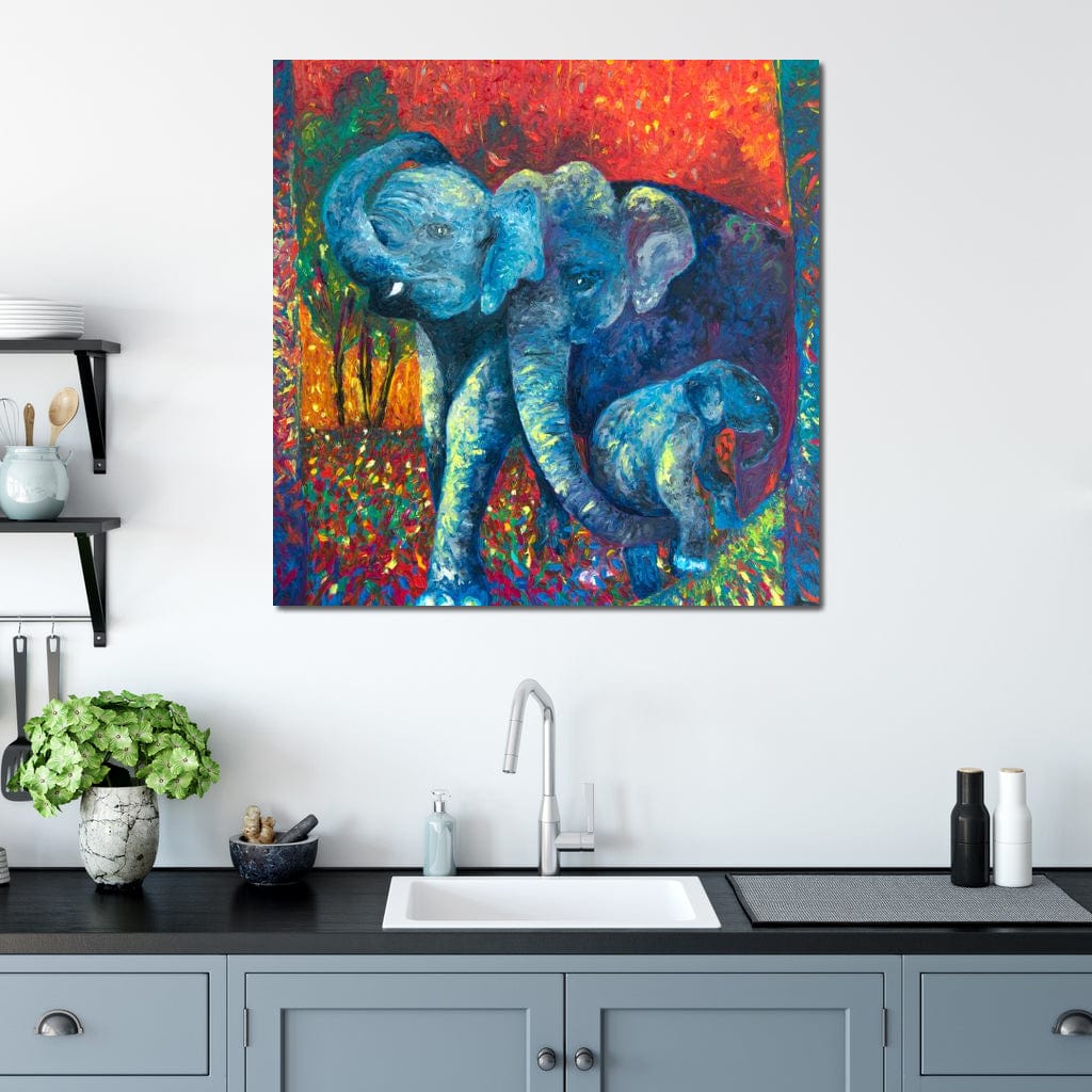 Enlightened by Family Canvas Wall Art