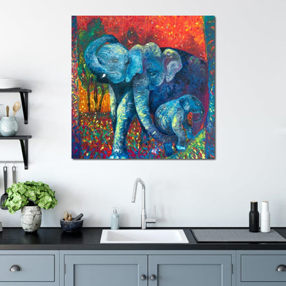 Enlightened by Family Canvas Wall Art