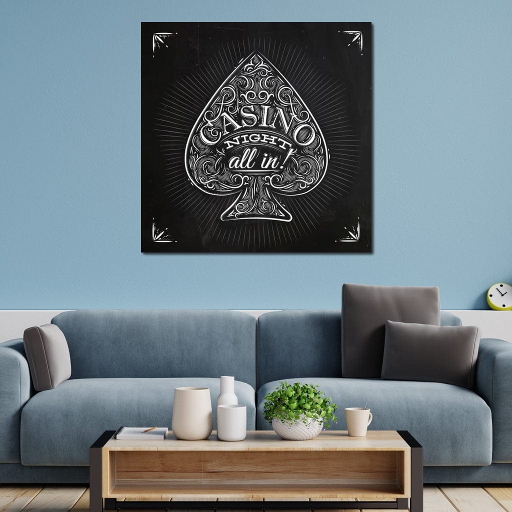 Casino Night Canvas Wall Art