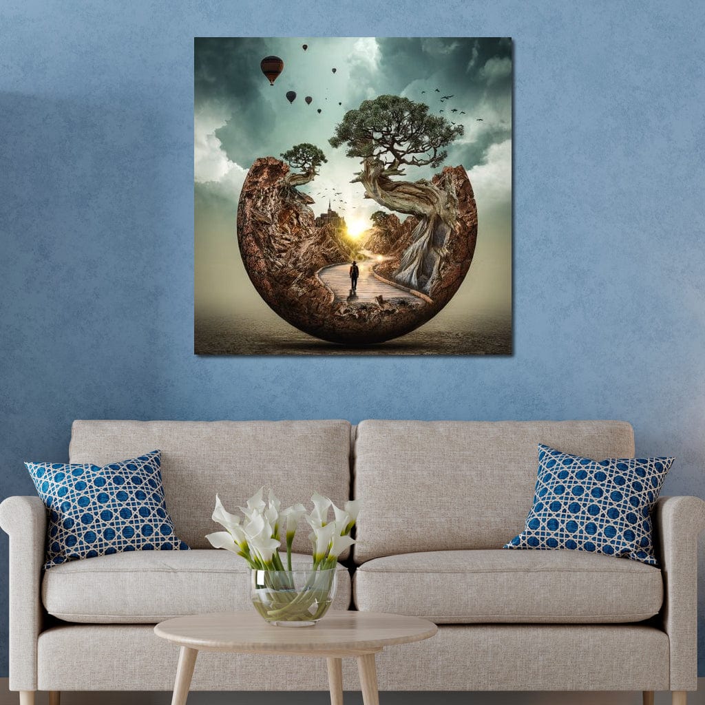 Sunrise Road Canvas Wall Art