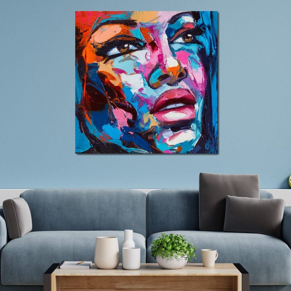 Violet Portrait Canvas Wall Art