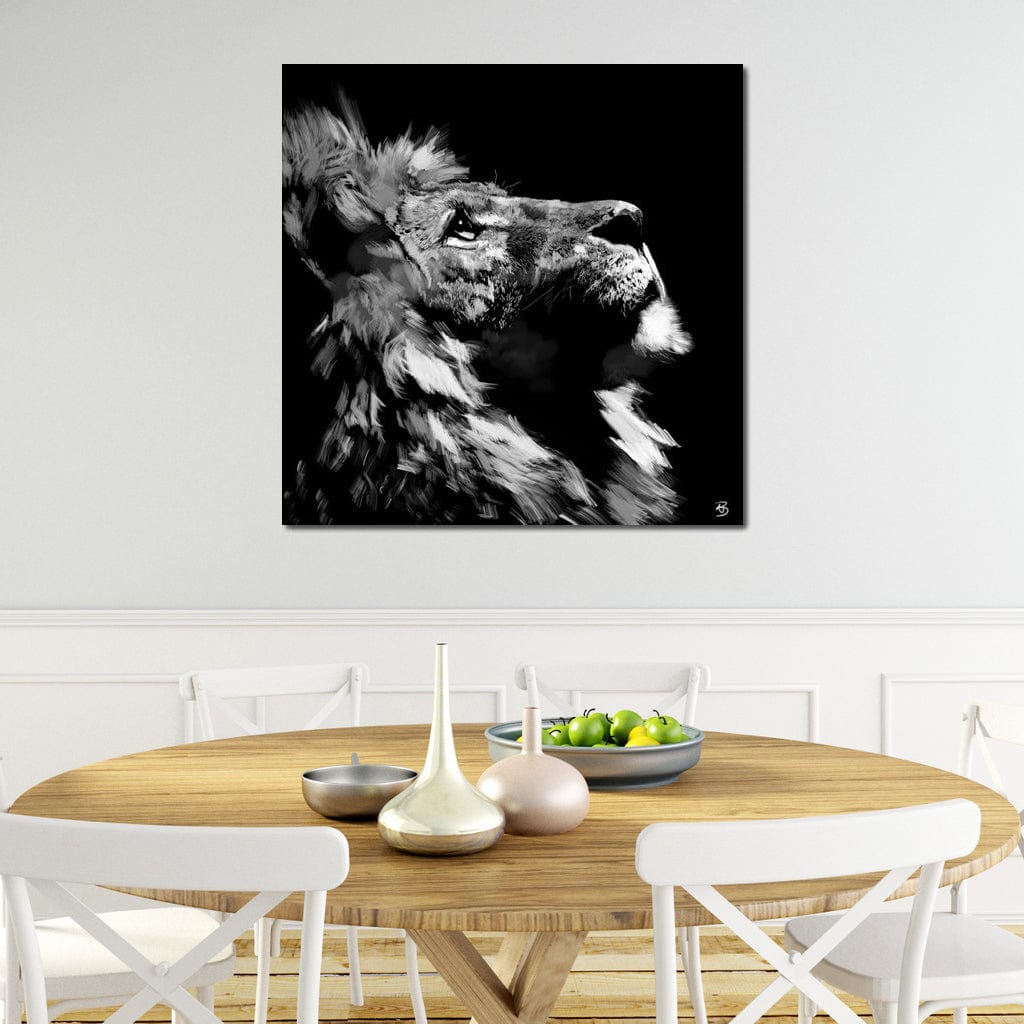 Lion Stare Canvas Wall Art
