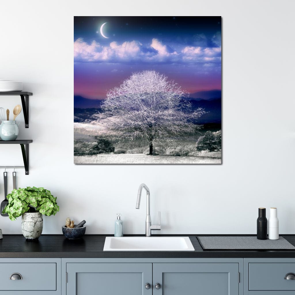 Fantasy Winter Scene Canvas Wall Art