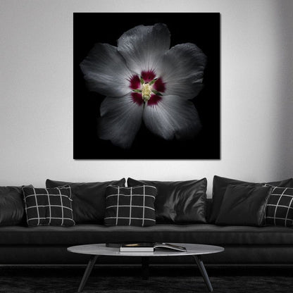 Backyard Flowers Color Version Canvas Wall Art