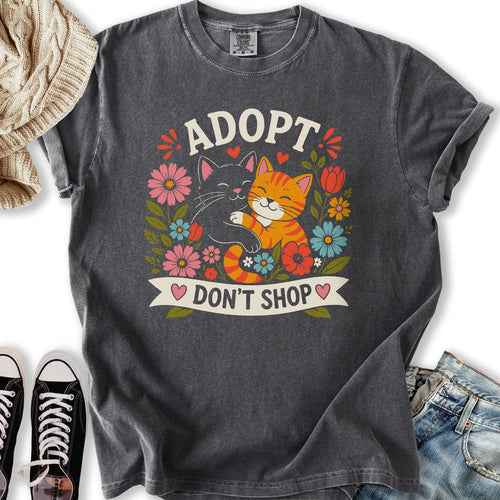 Adopt Cats Relaxed Tee
