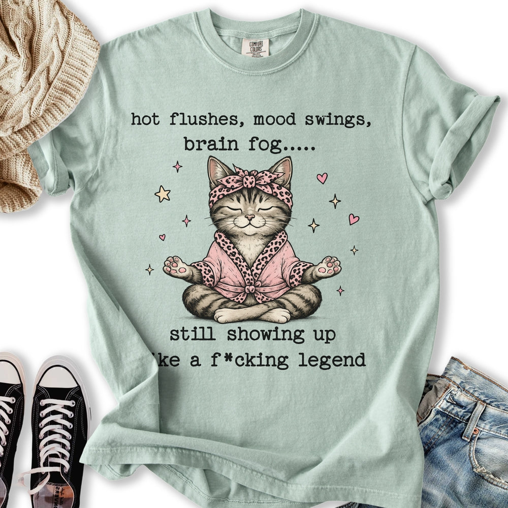 Menopause Cat Relaxed Tee