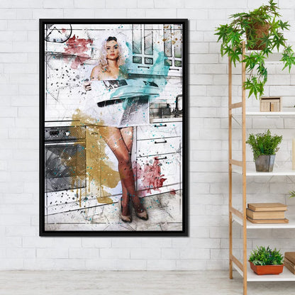 Morning News Canvas Wall Art
