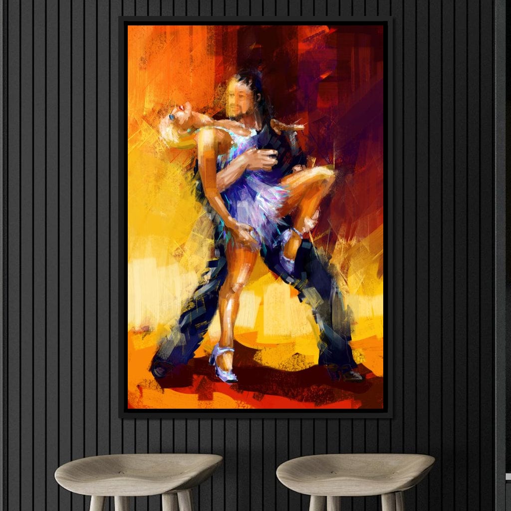 Rumba Dancers Canvas Wall Art