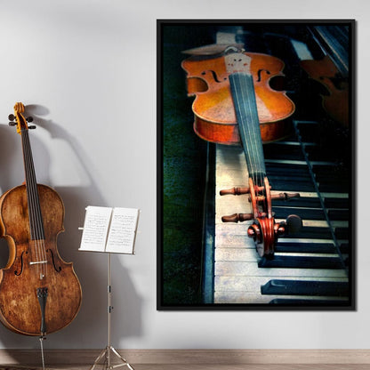 Piano & Violin Canvas Wall Art