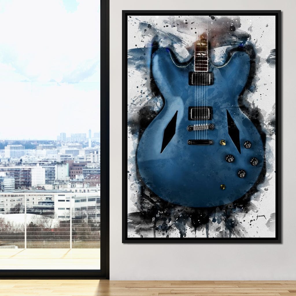 Dave Grohl's Electric Guitar Canvas Wall Art