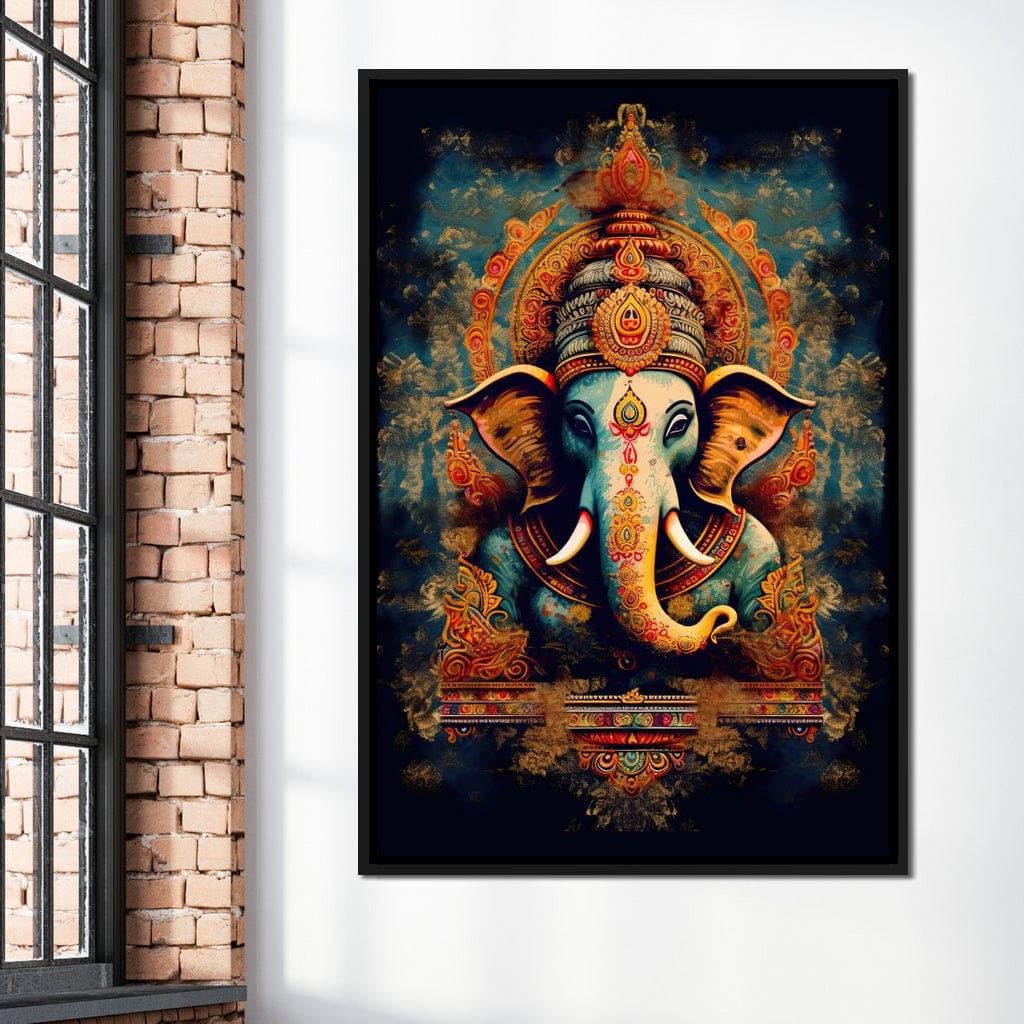 Tranquil Ganesha Canvas Wall Art
