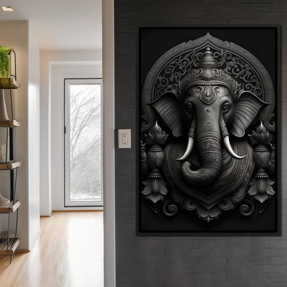 Ganesha's Might Canvas Wall Art