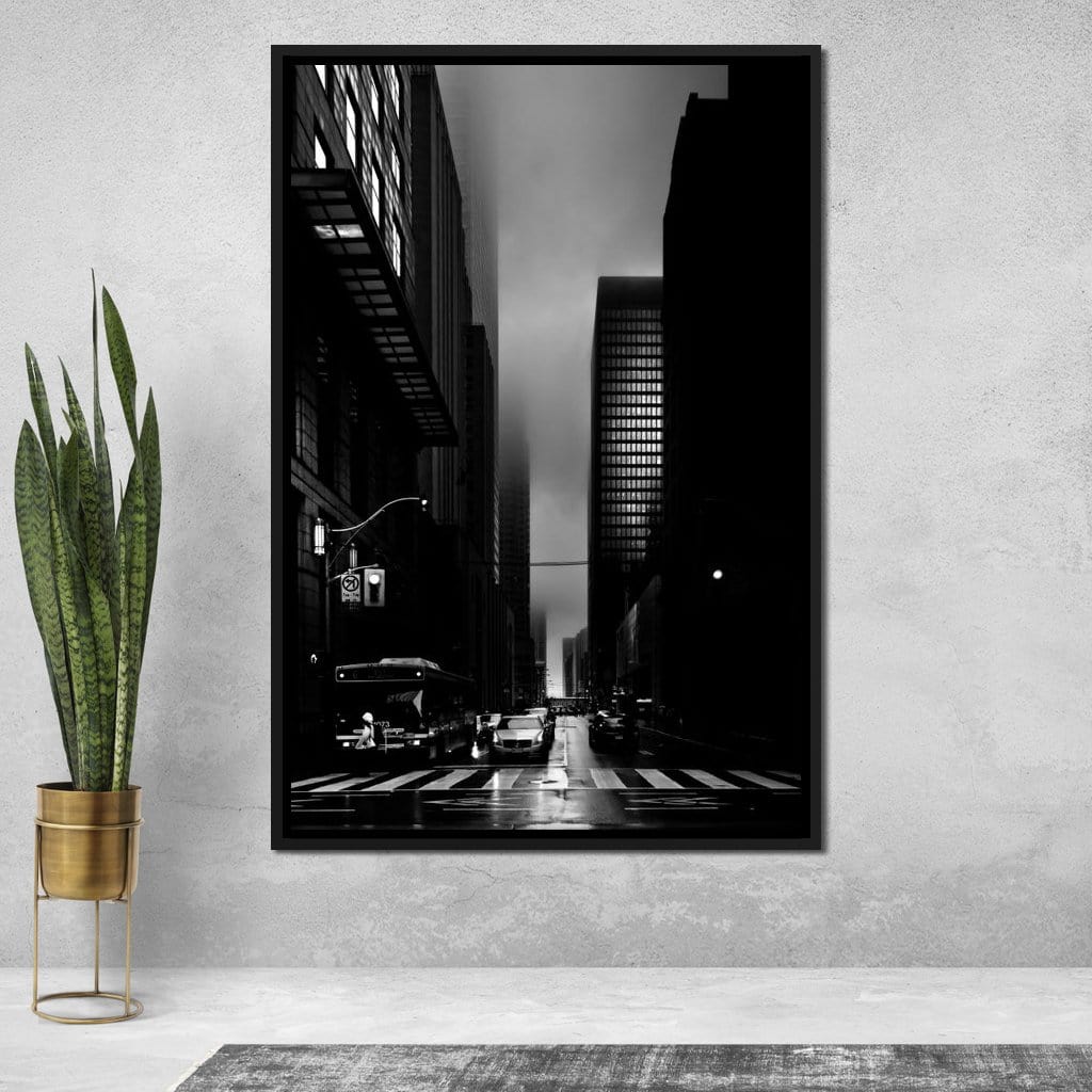 Downtown Toronto Fogfest no35 Canvas Wall Art