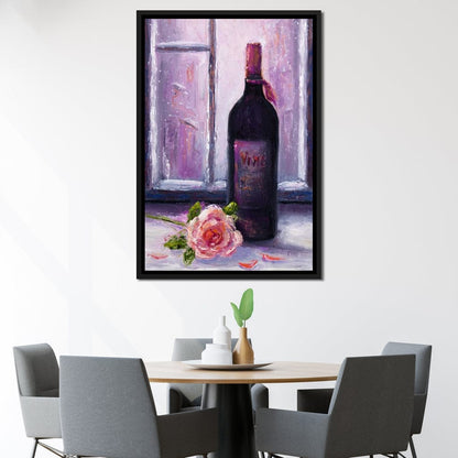 Wine & Roses Canvas Wall Art