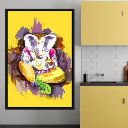 Jai Shree Ganesh Canvas Wall Art
