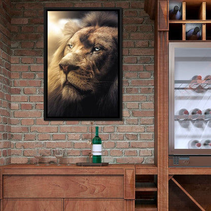 Lion Boss Canvas Wall Art