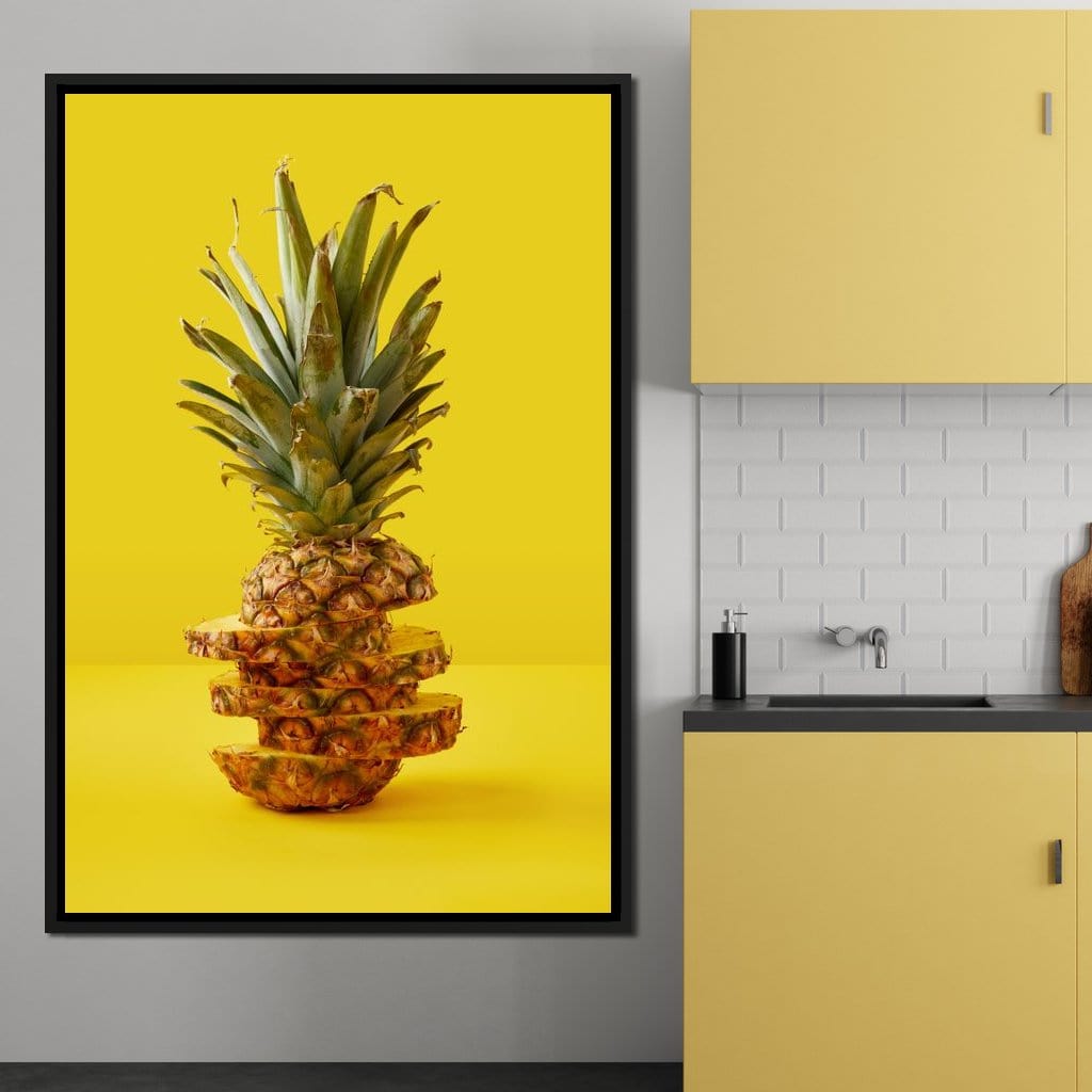 Sliced Pineapple Canvas Wall Art