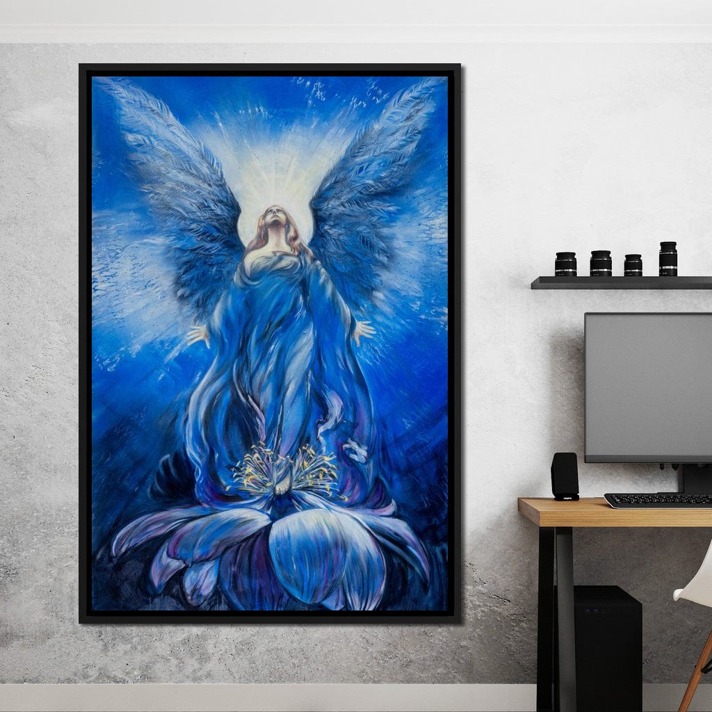 Blue Angel Canvas Wall Art