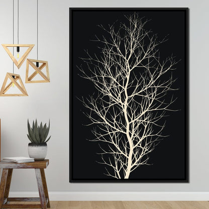 The Black Tree Canvas Wall Art