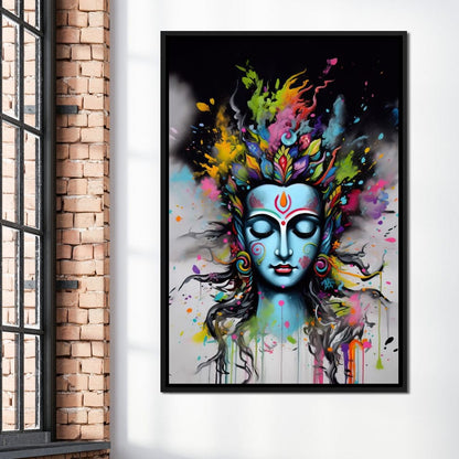 Heavenly Shiva Canvas Wall Art