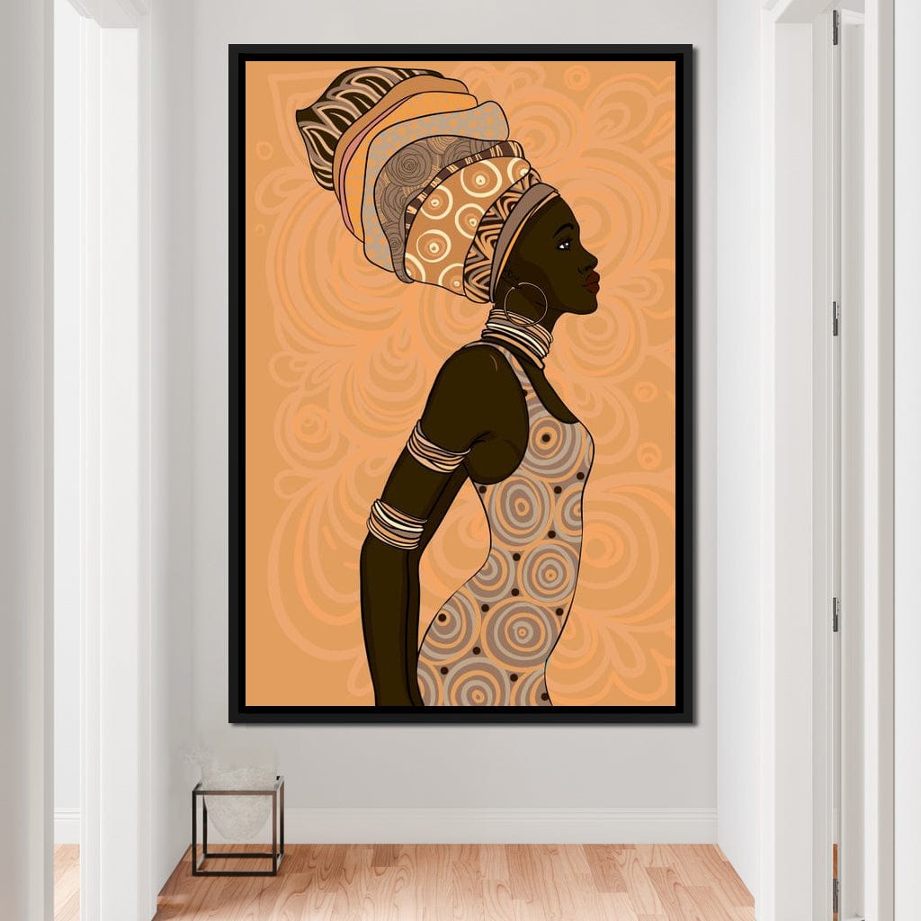 African Lady Canvas Wall Art