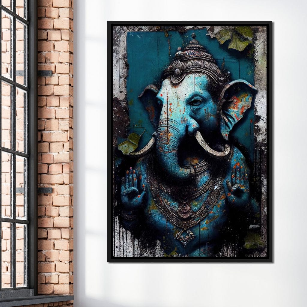 Wise Ganesha Canvas Wall Art
