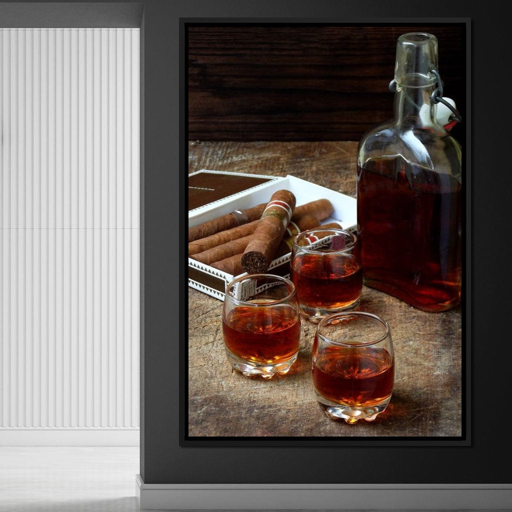 Cigars & Cognac Canvas Wall Art
