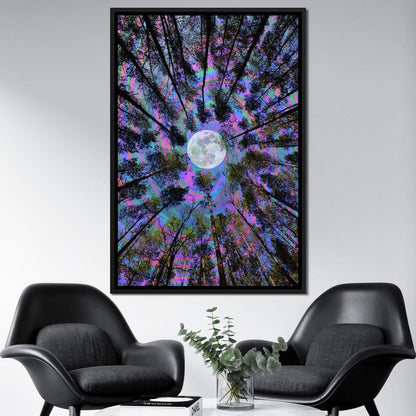 Moon Swirl Canvas Wall Art