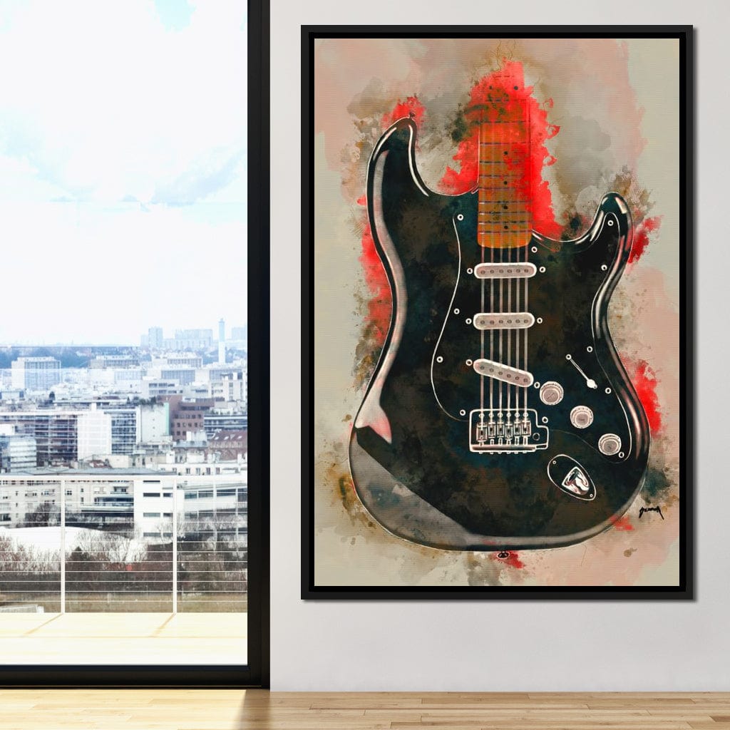 David Gilmour's Guitar Canvas Wall Art