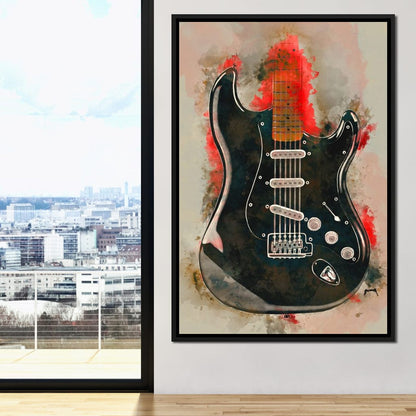 David Gilmour's Guitar Canvas Wall Art