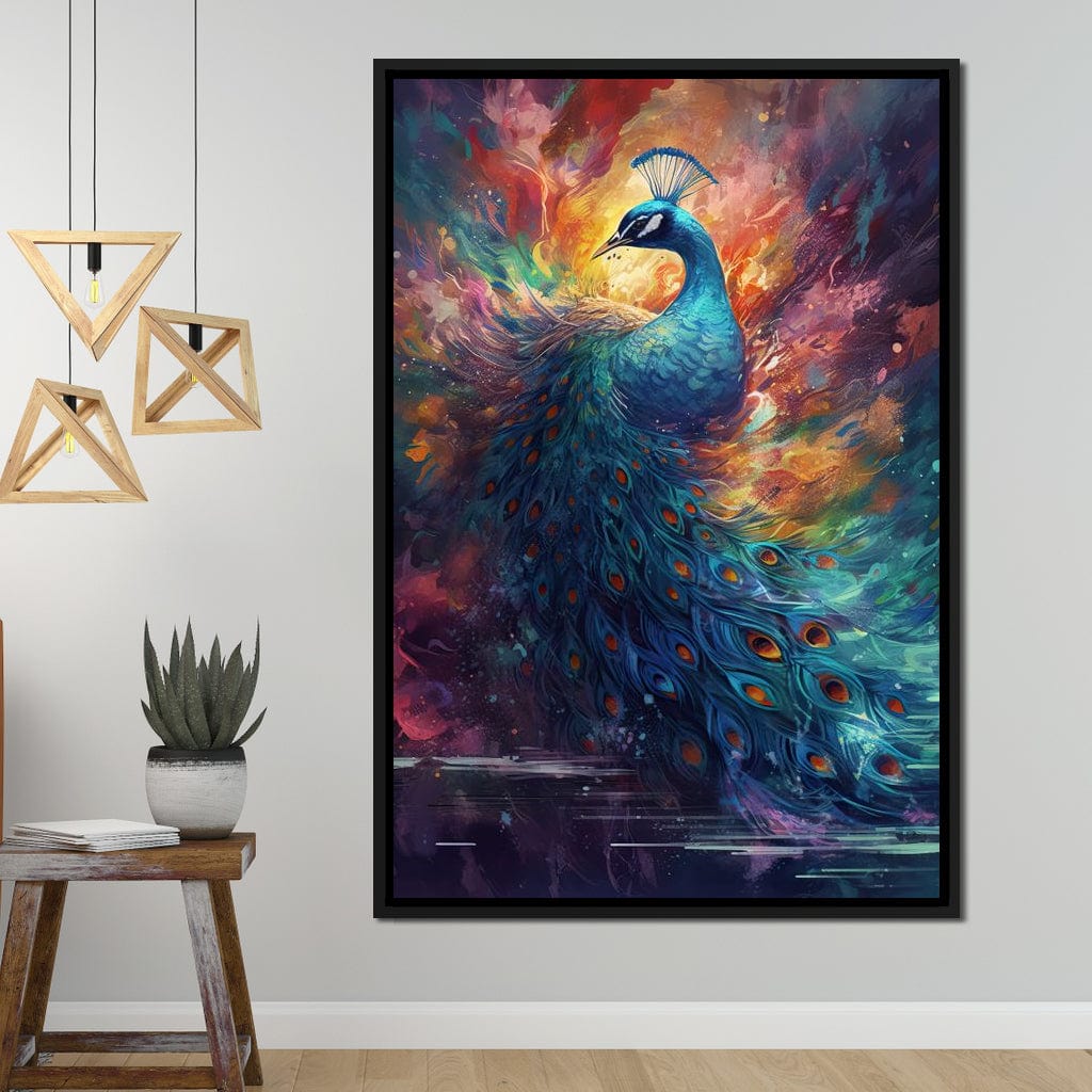 Sacred Peacock Canvas Wall Art