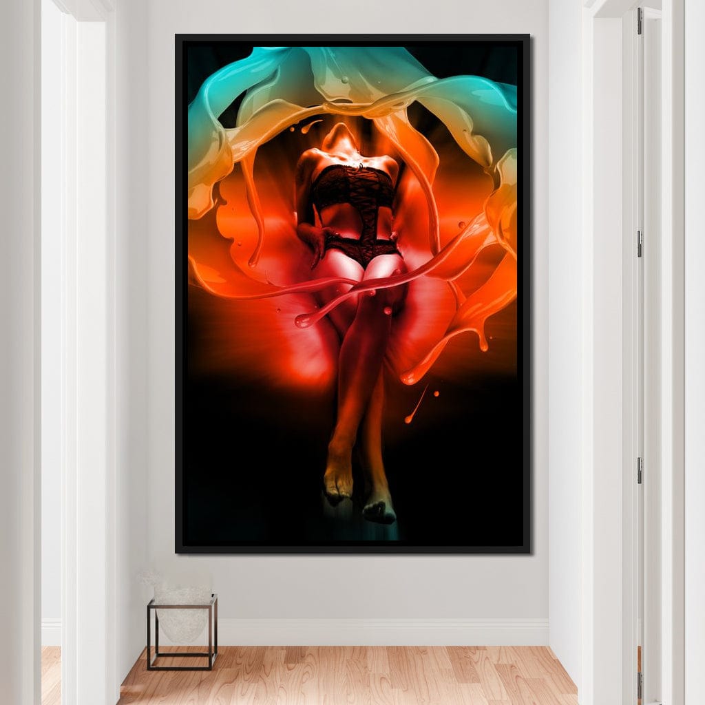 Color of Seduction Canvas Wall Art