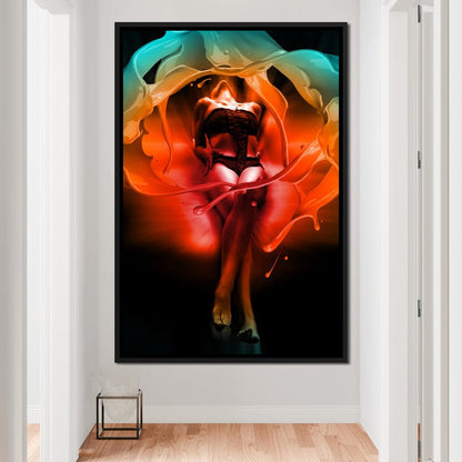 Color of Seduction Canvas Wall Art