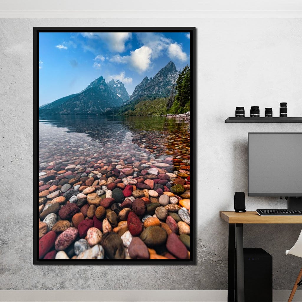 Colored Pebbles Canvas Wall Art
