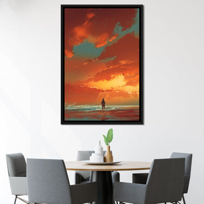 Admiring The Sunset Canvas Wall Art