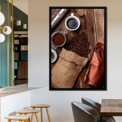 Fresh Coffee Bag Canvas Wall Art