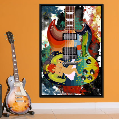 Eric Clapton's Solid Guitar Canvas Wall Art