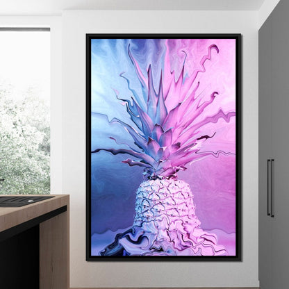 Psychedelic Pineapple Canvas Wall Art