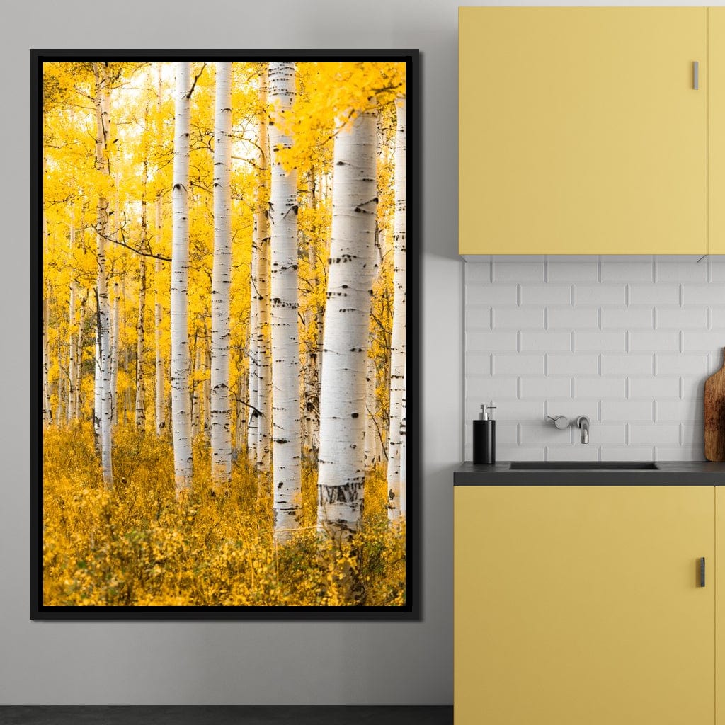 Yellow Forest - Colorado Canvas Wall Art