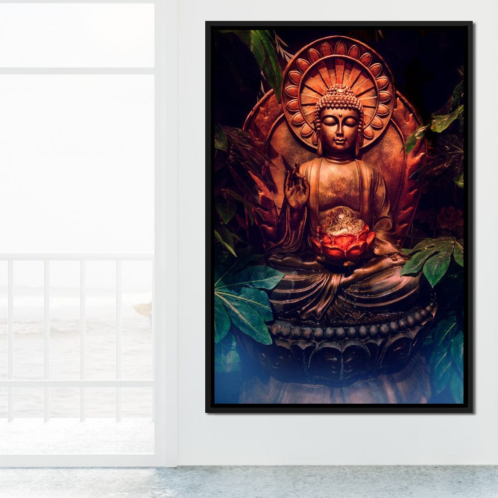 Zen Buddha Meditation Canvas Wall Art