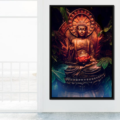 Zen Buddha Meditation Canvas Wall Art