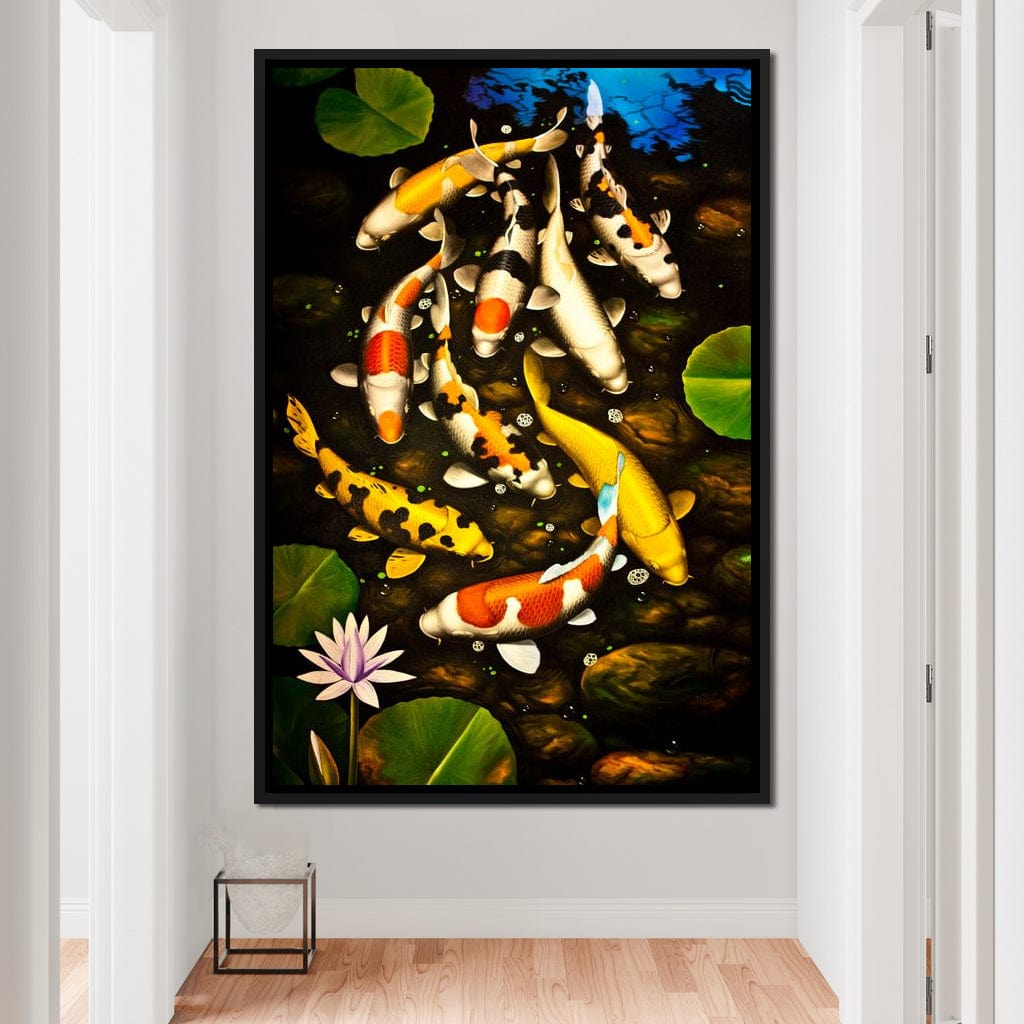 Koi Fishes Canvas Wall Art
